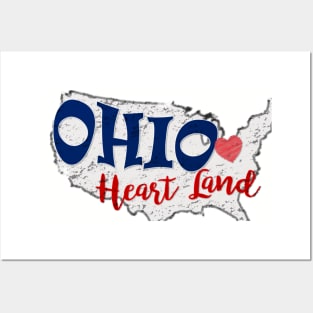 Ohio Heart Land - Love Ohio Posters and Art